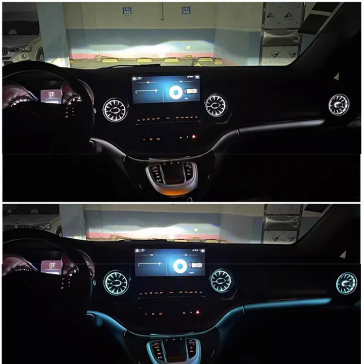 Ambientebeleuchtung Fahrerbereich + Düsen  Mercedes V-Klasse W447 (Komplettset)